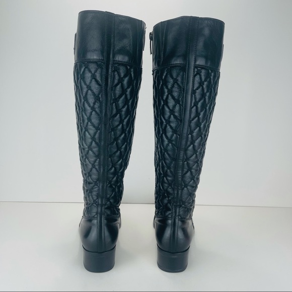 PAUL GREEN BLACK LUXURY LEATHER TALL BOOTS - Picture 10 of 16